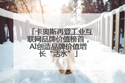 卡奥斯再登工业互联网品牌价值榜首，AI创造品牌价值增长“活水”
